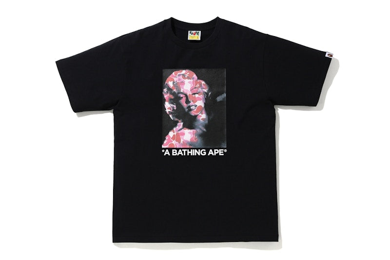 BAPE A BATHING APE x Marilyn Monroe Portrait Tee Black