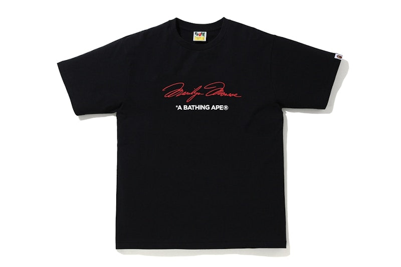 BAPE A BATHING APE x Marilyn Monroe Signature Tee Black