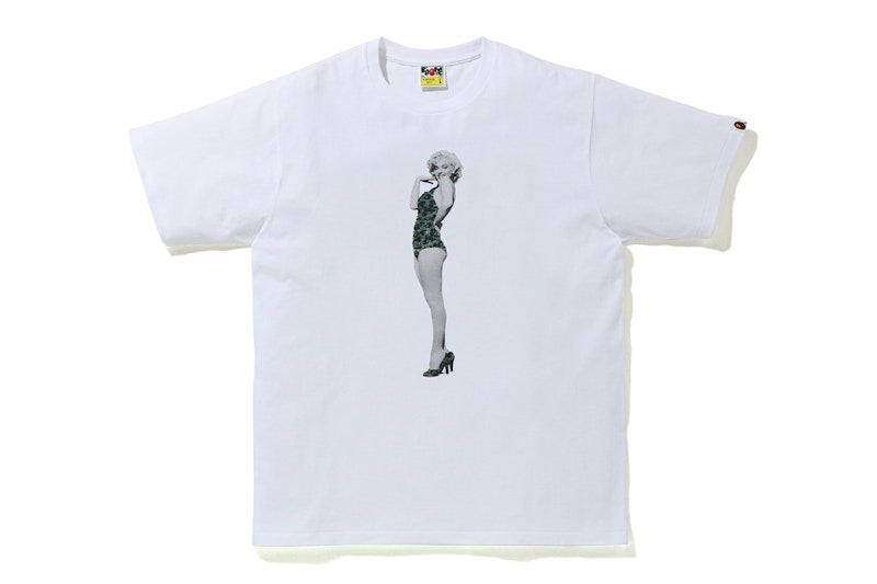 BAPE A BATHING APE x Marilyn Monroe Tee White