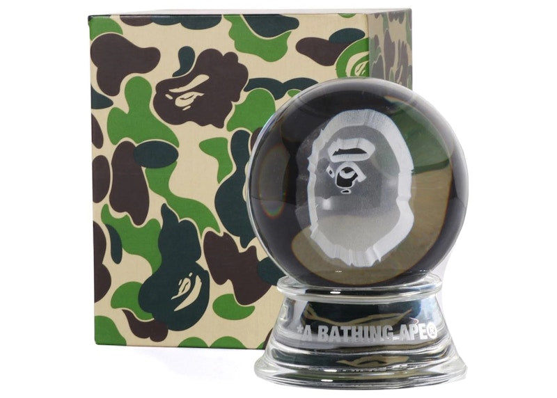 BAPE A Bathing Ape 29th Anniversary Ape Head Ornament Clear