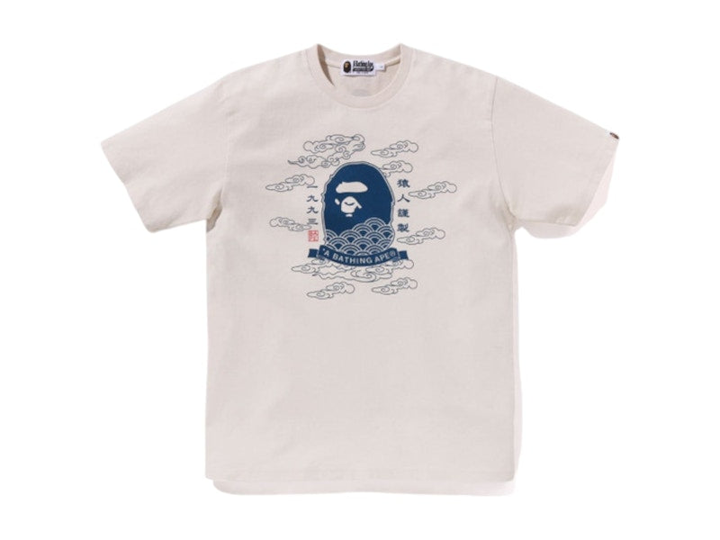 BAPE A Bathing Ape 31st Anniversary Ape Head Tee Ivory