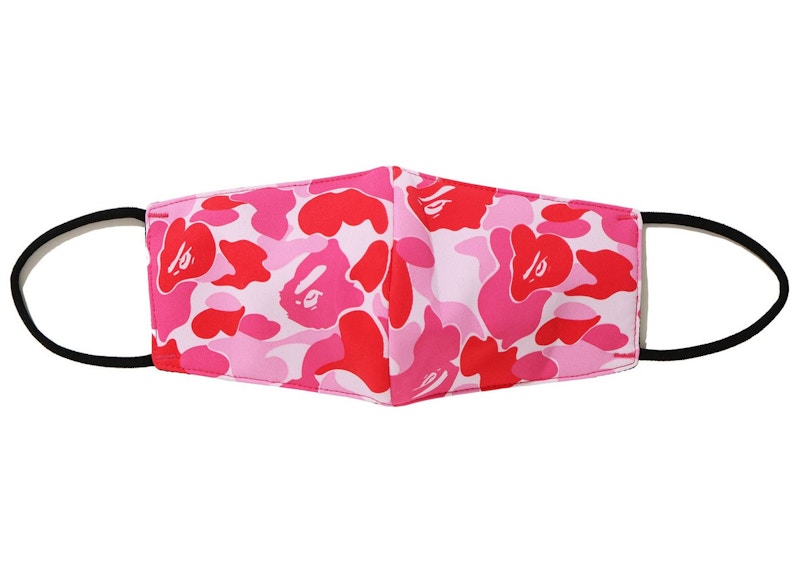 BAPE A Bathing Ape ABC Camo Mask Pink