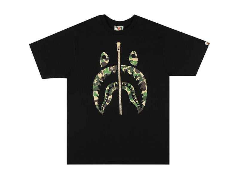 BAPE A Bathing Ape ABC Camo Shark Tee Black/Green