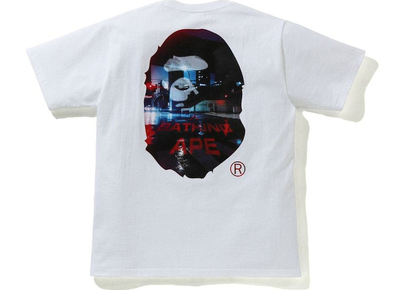 BAPE A Bathing Ape Back Street Tee White