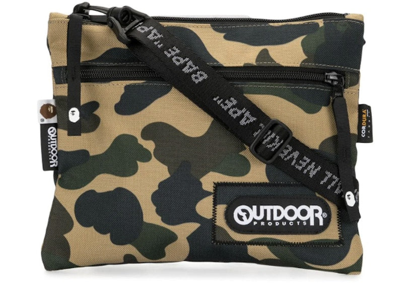 BAPE A Bathing Ape Bape x Outdoor Products 1st Camo Mini Shoulder Bag Yellow