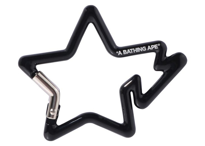 BAPE A Bathing Ape Bapesta Carabiner Black