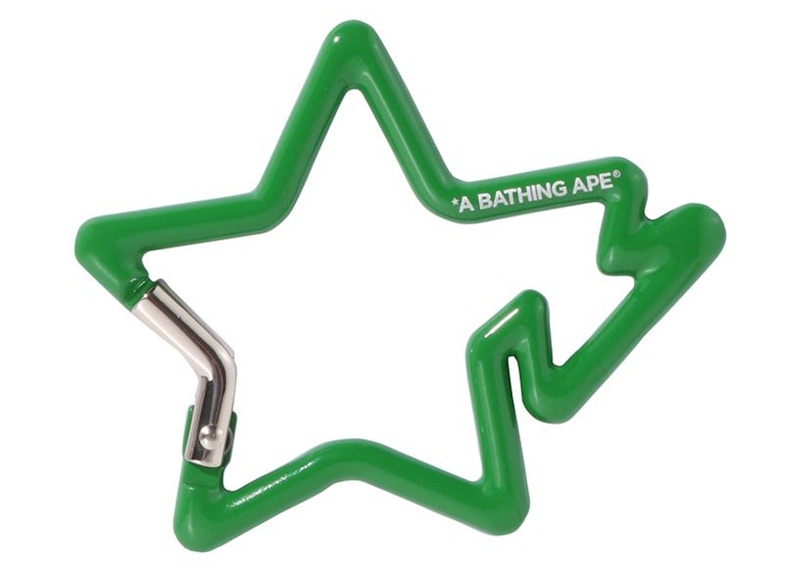 BAPE A Bathing Ape Bapesta Carabiner Green