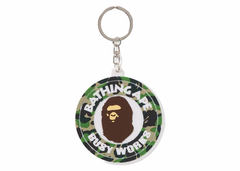 BAPE A Bathing Ape Busy Works Keyholder Green