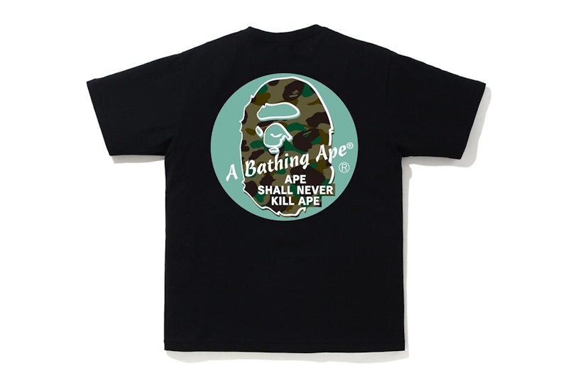 BAPE A Bathing Ape Circle Tee Black/Blue