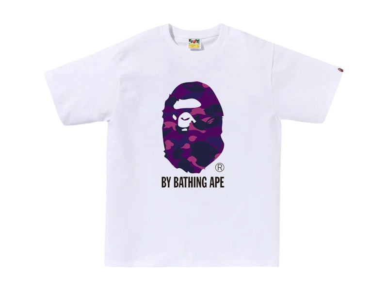 BAPE A Bathing Ape Color Camo By Bathing Ape Tee White/Purple