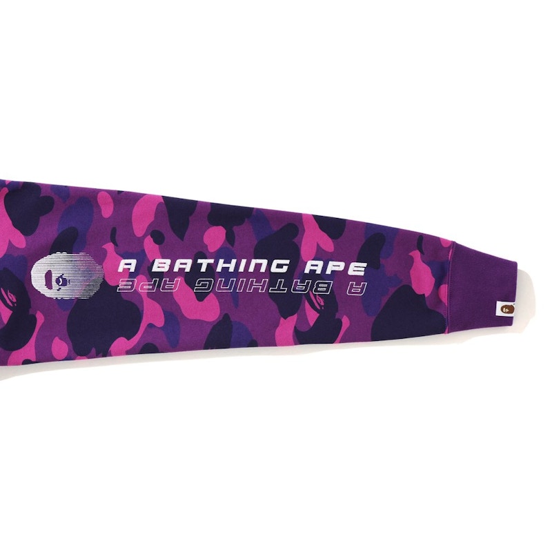 BAPE A Bathing Ape Color Camo Crewneck Purple/Pink