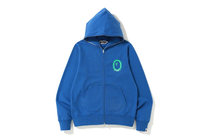 BAPE A Bathing Ape Full Zip Hoodie Blue