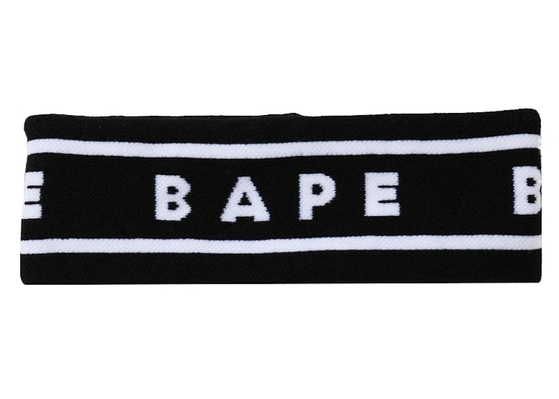 BAPE A Bathing Ape Headband Black