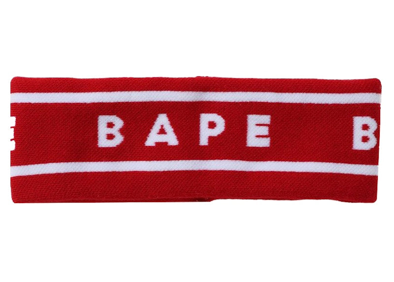 BAPE A Bathing Ape Headband Red