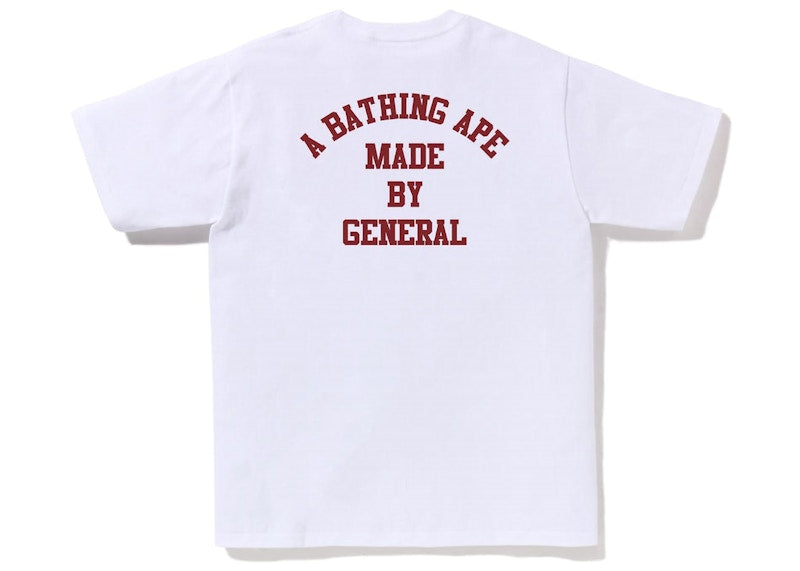 BAPE A Bathing Ape Lettered Tee White