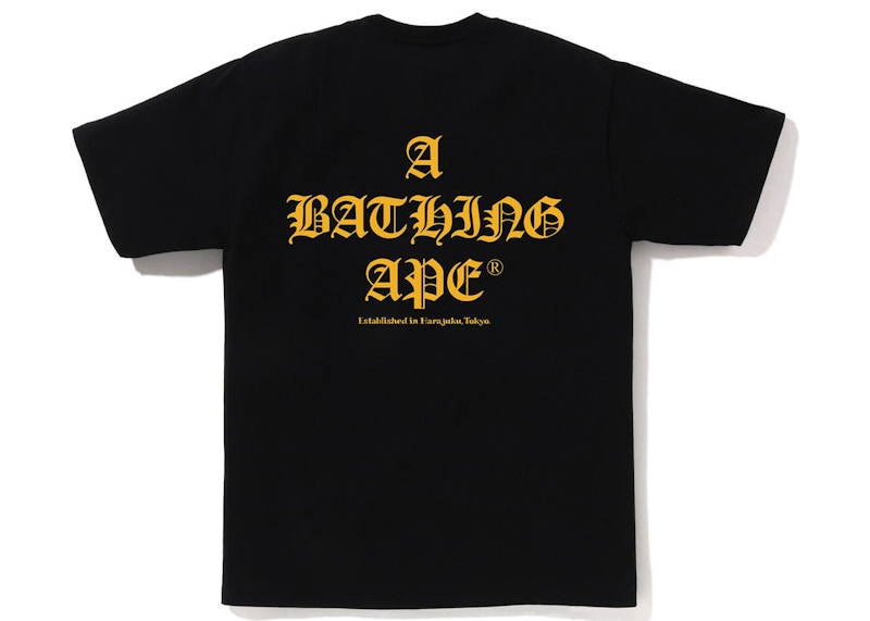 BAPE A Bathing Ape Logo Tee Black
