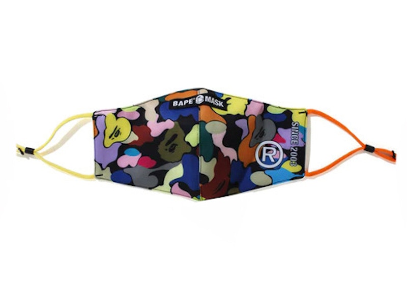 BAPE A Bathing Ape Multi Camo Mask Black