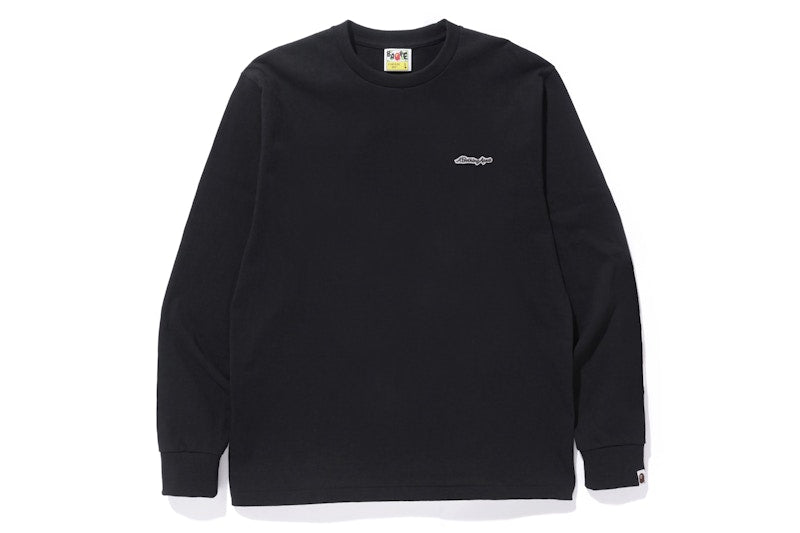 BAPE A Bathing Ape Patch Long Sleeve Tee Black