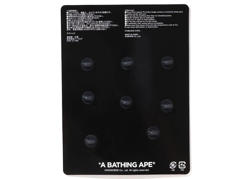 BAPE A Bathing Ape Pins Set Multi