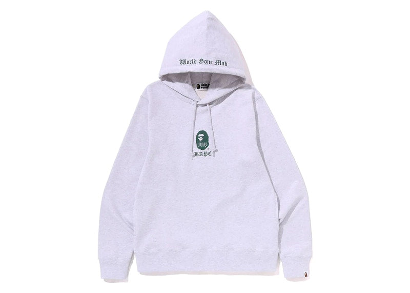 BAPE A Bathing Ape Pullover Hoodie Gray