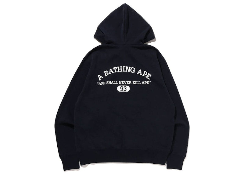 BAPE A Bathing Ape Relaxed Fit Pullover Hoodie (FW22) Navy