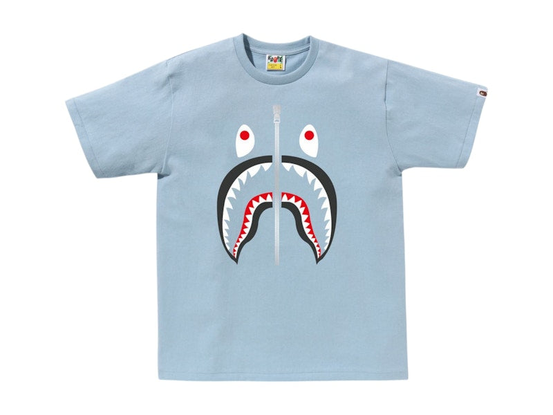BAPE A Bathing Ape Shark Tee Sax
