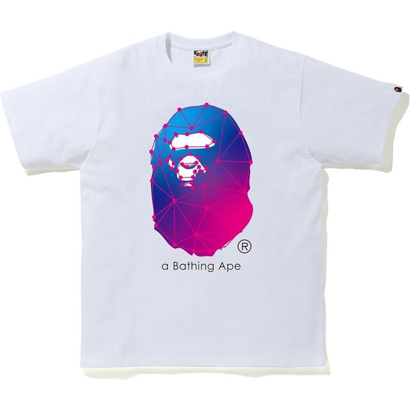 BAPE A Bathing Ape Spider Web Tee White