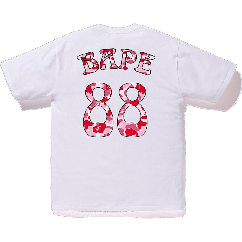 BAPE ABC Bape 88 Tee White/Pink