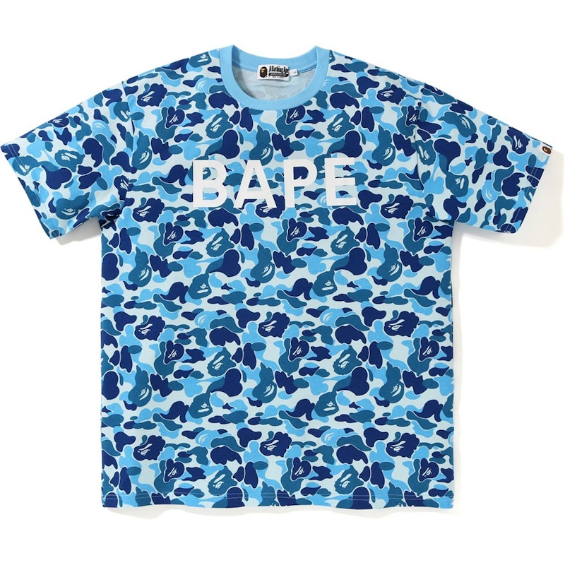BAPE ABC Bape Relaxed Tee Blue
