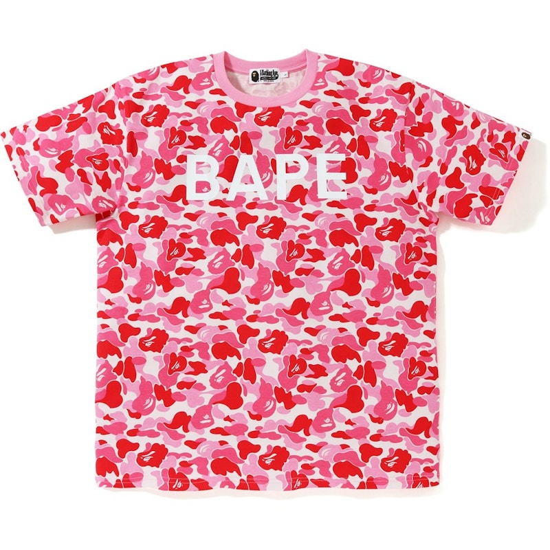 BAPE ABC Bape Relaxed Tee Pink