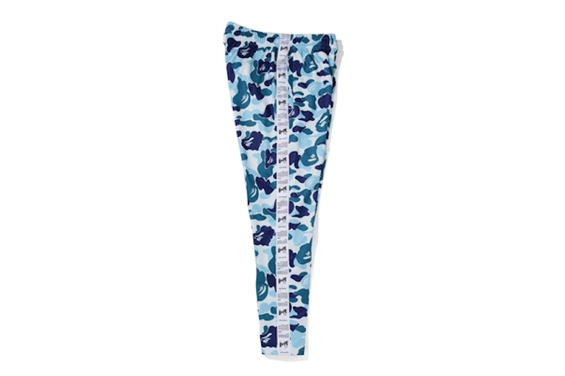 BAPE ABC Bapesta Tape Jersey Pants Blue