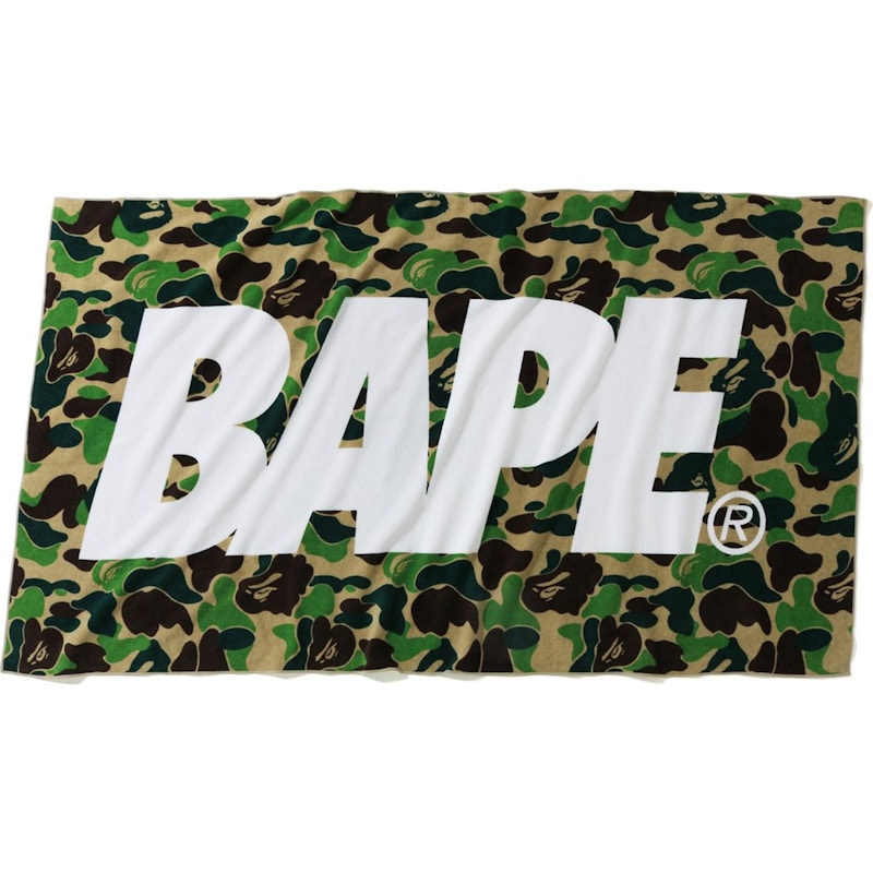 BAPE ABC Beach Towel Green