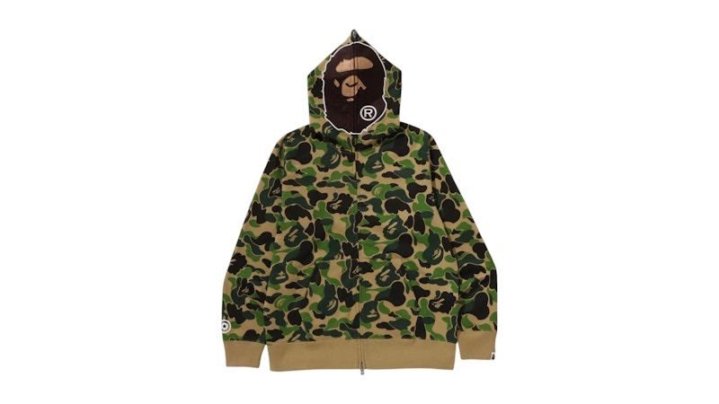 BAPE ABC Camo 2nd Ape Full Zip Hoodie Green