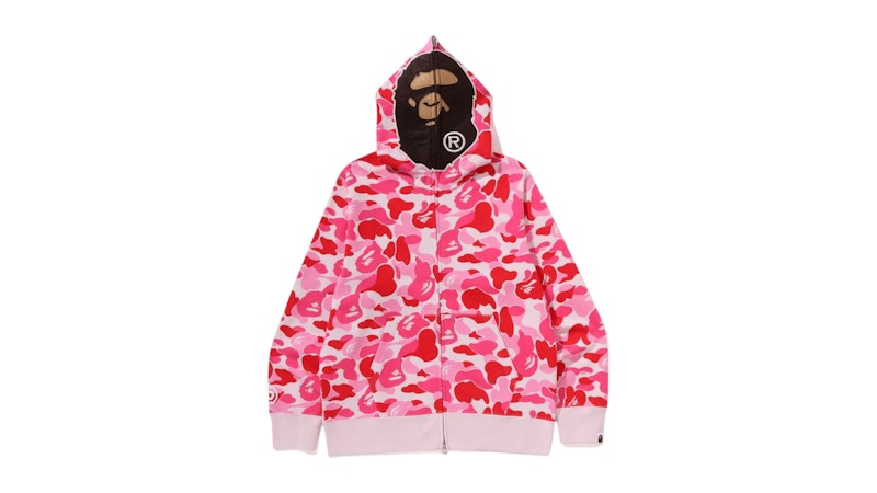 BAPE ABC Camo 2nd Ape Full Zip Hoodie Pink