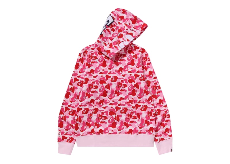 BAPE ABC Camo 2nd Ape Hoodie Pink