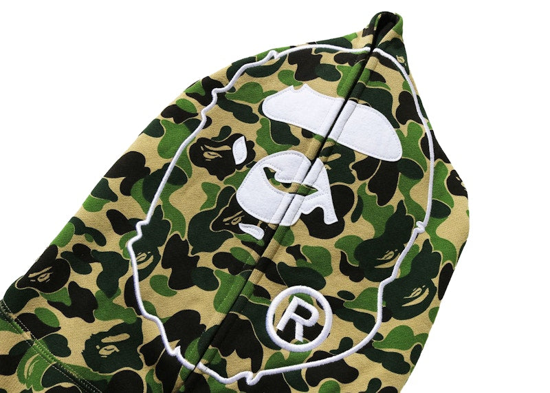 BAPE ABC Camo 2nd Ape Wide Fit Pullover Hoodie Green