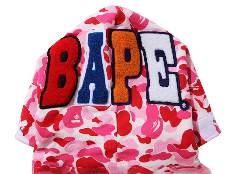 BAPE ABC Camo 2nd Ape Wide Fit Pullover Hoodie Pink