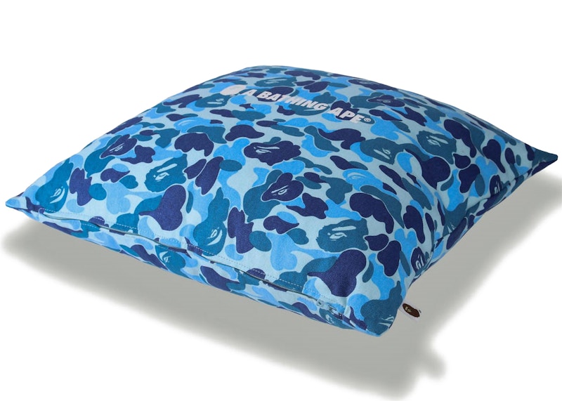 BAPE ABC Camo A Bathing Ape Square Cushion Blue
