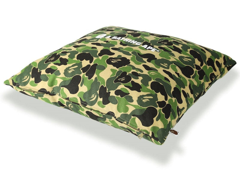 BAPE ABC Camo A Bathing Ape Square Cushion Green