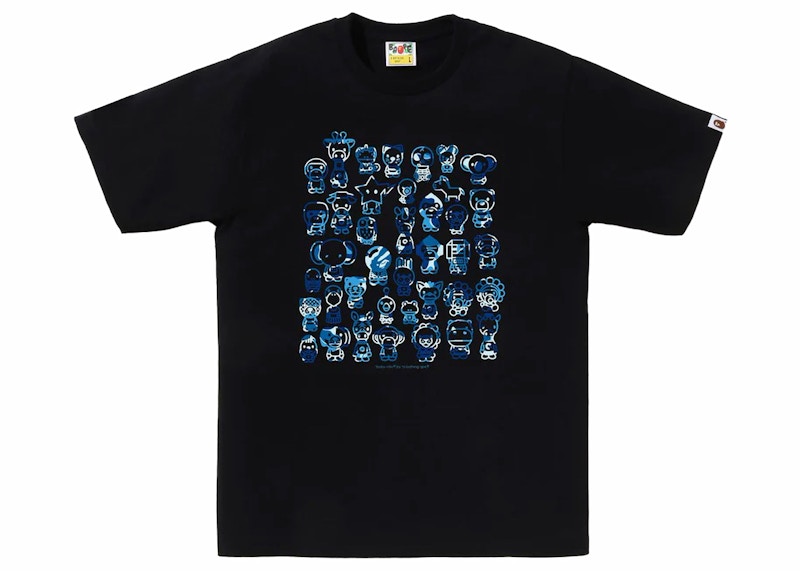 BAPE ABC Camo A To Z Tee Black/Blue