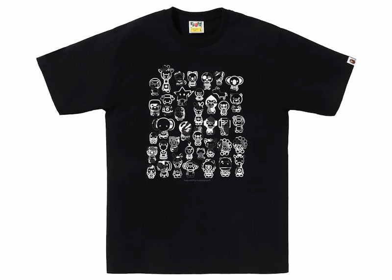 BAPE ABC Camo A To Z Tee Black/Grey