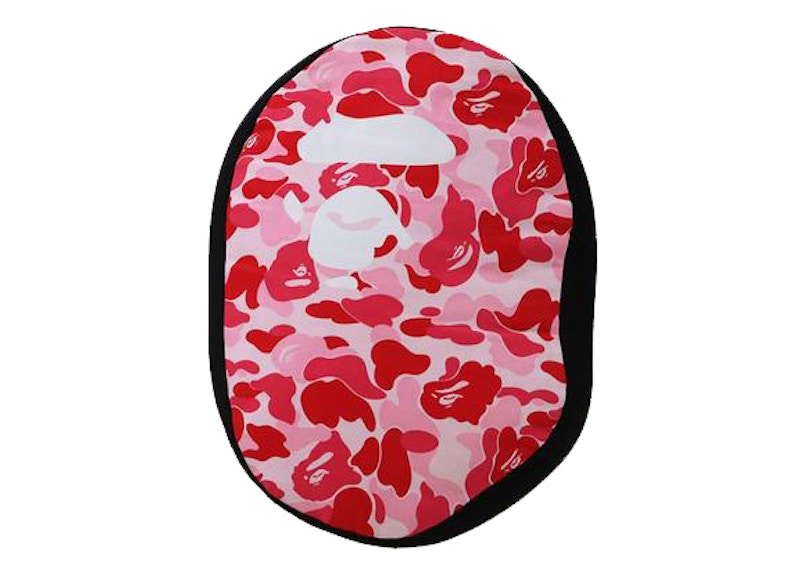 BAPE ABC Camo Ape Head Cushion Pink