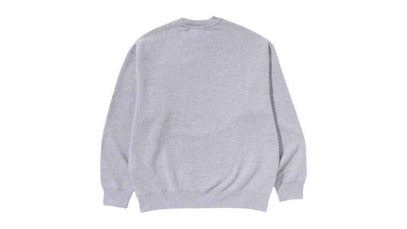 BAPE ABC Camo Ape Head Relaxed Fit Crewneck Sweatshirt Gray