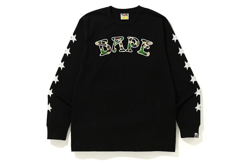 BAPE ABC Camo BAPE 88 L/S Tee Black/Green