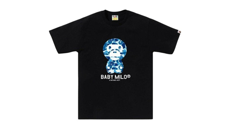 BAPE ABC Camo Baby Milo (SS25) Tee Black/Blue