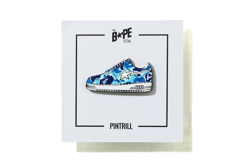 BAPE ABC Camo Bapesta Pintrill Pin Blue
