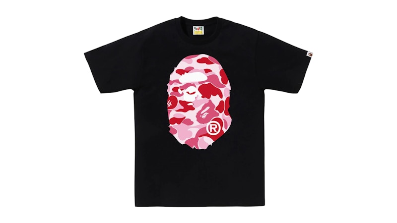 BAPE ABC Camo Big Ape Head Tee (FW25) Black/Pink