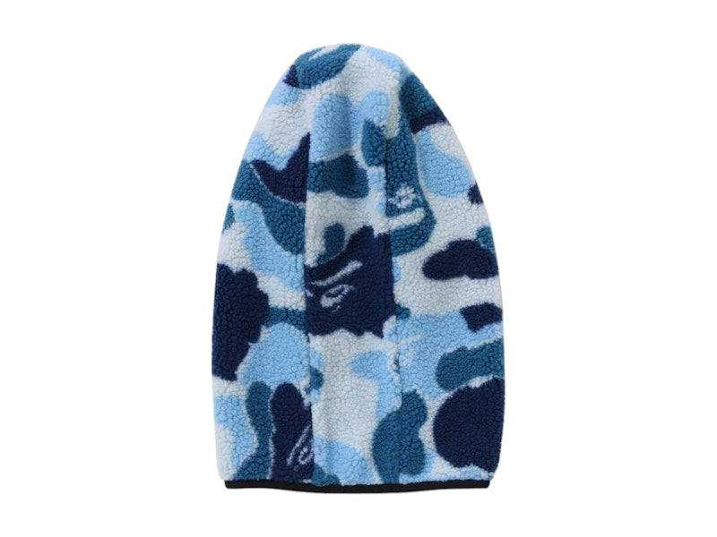 BAPE ABC Camo Boa Fleece Balaclava Blue