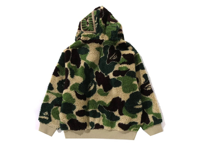 BAPE ABC Camo Boa Shark Relaxed Fit Hoodie Green