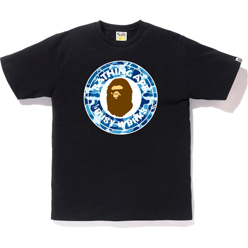 BAPE ABC Camo Busy Works Tee Black/Blue